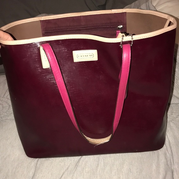 Coach Handbags - Burgundy coach purse